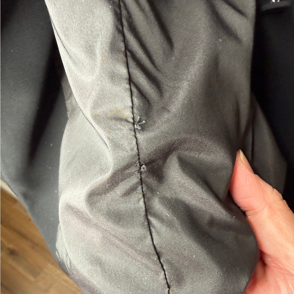 Cinq A Sept Khloe Crepe 3/4 Ruched Sleeve Blazer In Black Size 14 Retail $395 - Picture 9 of 9